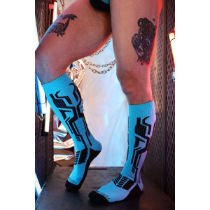 Chaussettes hautes CYBER SOCK Bleues de Breedwell