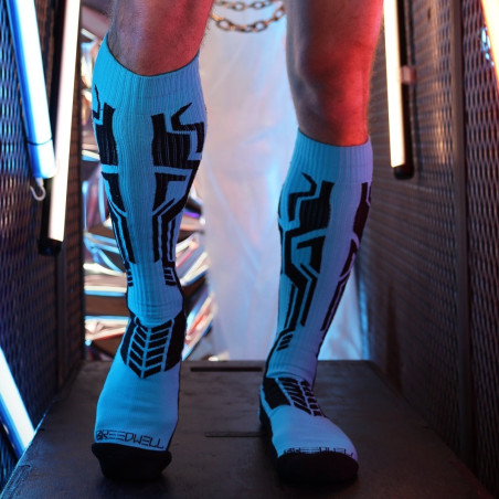 Chaussettes hautes CYBER SOCK Bleues de Breedwell