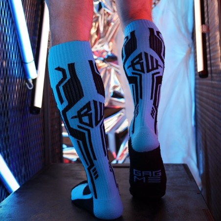 Chaussettes hautes CYBER SOCK Bleues de Breedwell