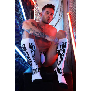 Chaussettes hautes CYBER SOCK Blanches de Breedwell