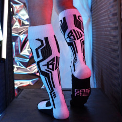 Chaussettes hautes CYBER SOCK Blanches de Breedwell 2