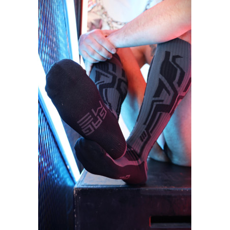 Chaussettes hautes CYBER SOCK Anthracite de Breedwell