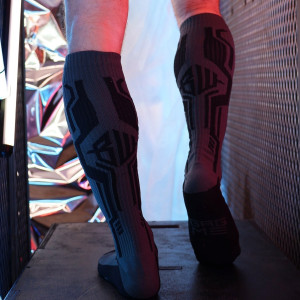 Chaussettes hautes CYBER SOCK Anthracite de Breedwell