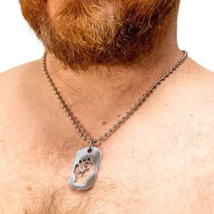 Plaque DogTag Kink FIST de Black Label