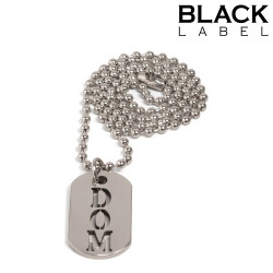 Plaque DogTag Kink DOM de Black Label