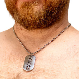 Plaque DogTag Kink DOM de Black Label
