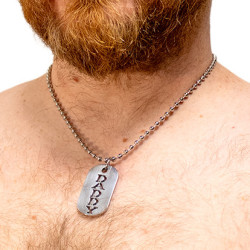 Plaque DogTag Kink DADDY de Black Label 2