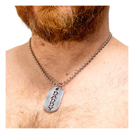 Plaque DogTag Kink DADDY de Black Label