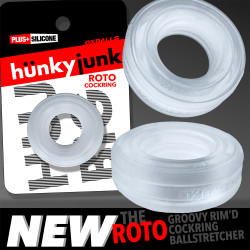 Cockring ROTO 25 mm Transparent de Hünkyjunk by Oxballs