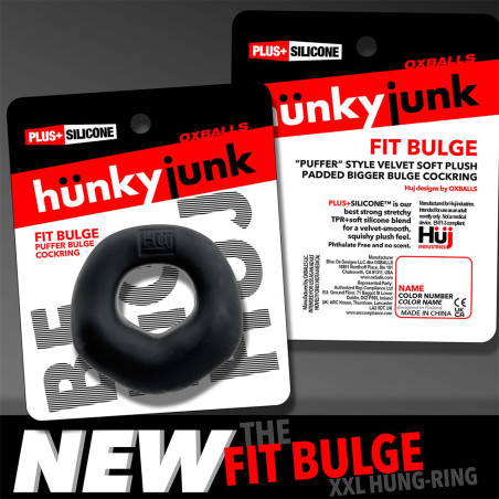 Anneau épais FIT BULGE 25 mm Noir de Hünkyjunk by Oxballs