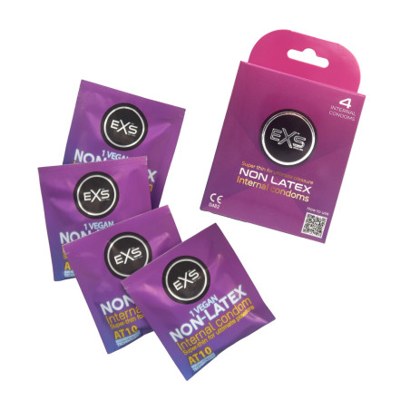 Préservatifs internes NON LATEX x4 de EXS
