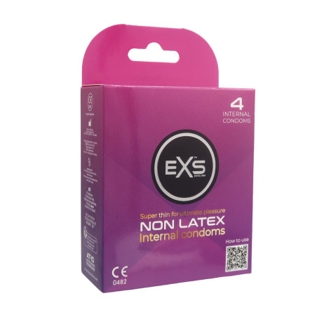 Préservatifs internes NON LATEX x4 de EXS
