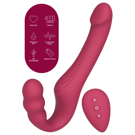 Gode ceinture vibrant PINKBUBLE de She.E.O.