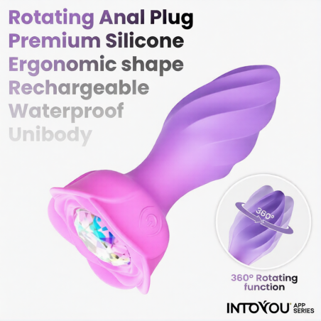 Plug bijou vibrant rotatif MOXY par INTOYOU