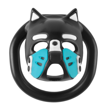 Cage de chasteté PUPPY Noir-Bleu 4.5 x 3.2 cm de CockLock