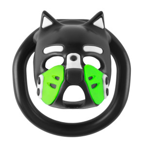 Cage de chasteté PUPPY Noir-Vert 4.5 x 3.2 cm de CockLock