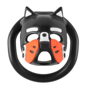 Cage de chasteté PUPPY Noir-Orange 4.5 x 3.2 cm de CockLock