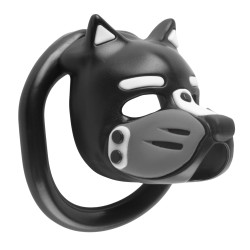 Cage de chasteté PUPPY Noir-Gris 4.5 x 3.2 cm de CockLock