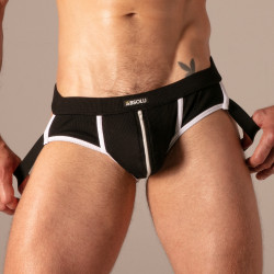 Jockbrief RIB ZIP Noir de Absolu Male