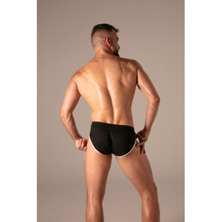 Slip RIB OPEN Noir de Absolu Male