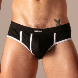 Slip RIB OPEN Noir de Absolu Male