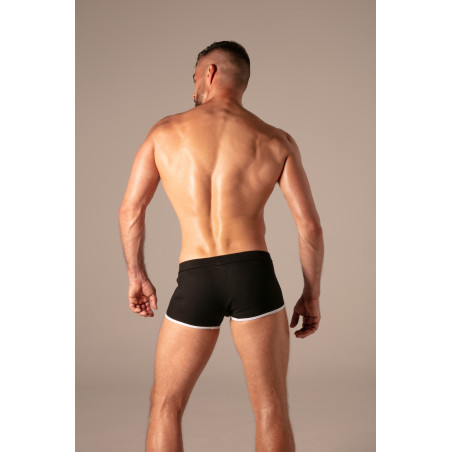 Boxer RIB ZIP Noir de Absolu Male