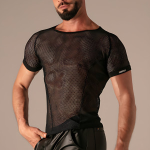 T-shirt SEDUCTION Noir de Absolu Male