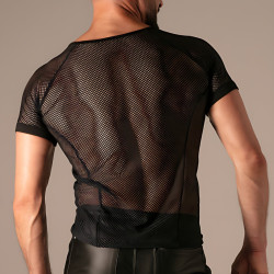 T-shirt SEDUCTION Noir de Absolu Male 2