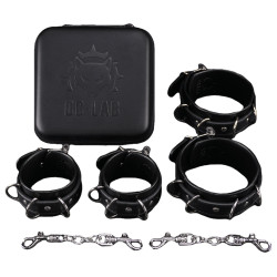 Kit Menottes Électro DUNGEON HUNTER Noires de DG-LAB