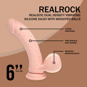 Gode vibrant BALLSTAP S 13 x 4cm de Real Rock