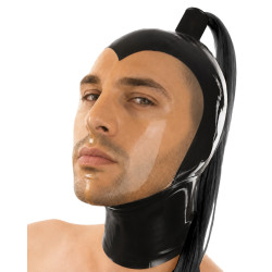 Cagoule en latex BLACKTAIL Noire de LateXcite