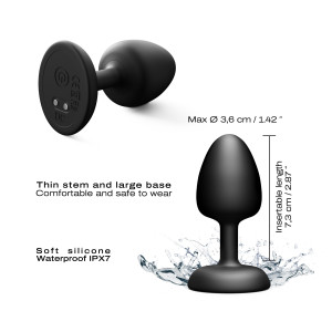 Plug vibrant GEISHA INFINITE M 7.3 x 3.6 cm par Dorcel