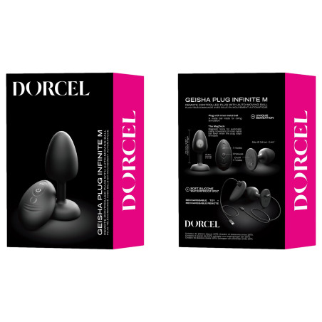 Plug vibrant GEISHA INFINITE M 7.3 x 3.6 cm par Dorcel