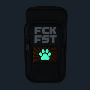 Fuck Bag FCK FST Noir avec Tag PAW Orange