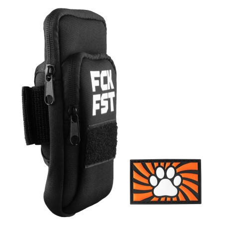 Fuck Bag FCK FST Noir avec Tag PAW Orange