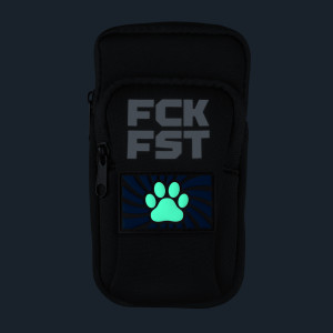 Fuck Bag FCK FST Noir avec Tag PAW Bleu