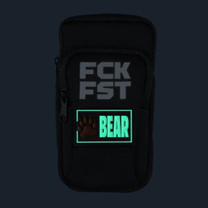 Fuck Bag FCK FST Noir avec Tag BEAR