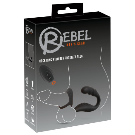 Ballstretcher-plug vibrant PROSTATUM 8.5 x 2.7 cm de Rebel Men's Gear