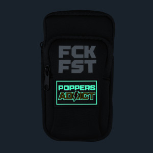 Fuck Bag FCK FST Noir avec Tag POPPERS ADDICT