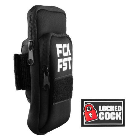 Fuck Bag FCK FST Noir avec Tag LOCKED COCK