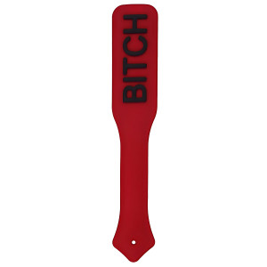 Paddle silicone BITCH 31cm Rouge-noir