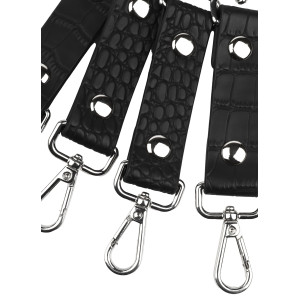 Connecteur de Menottes Motif Croco FEROS Noir par Avanza