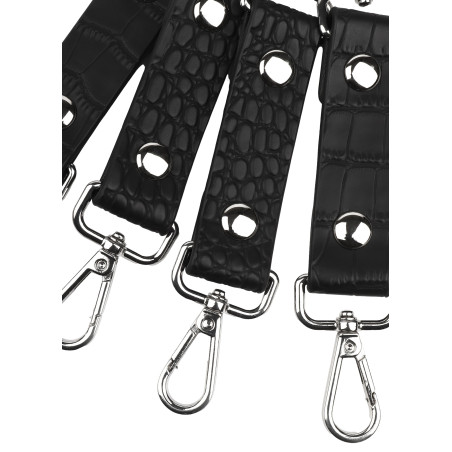Connecteur de Menottes Motif Croco FEROS Noir par Avanza
