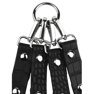 Connecteur de Menottes Motif Croco FEROS Noir par Avanza