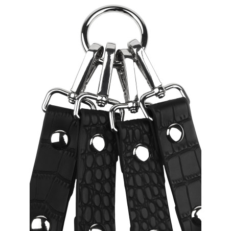 Connecteur de Menottes Motif Croco FEROS Noir par Avanza
