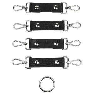 Connecteur de Menottes Motif Croco FEROS Noir par Avanza