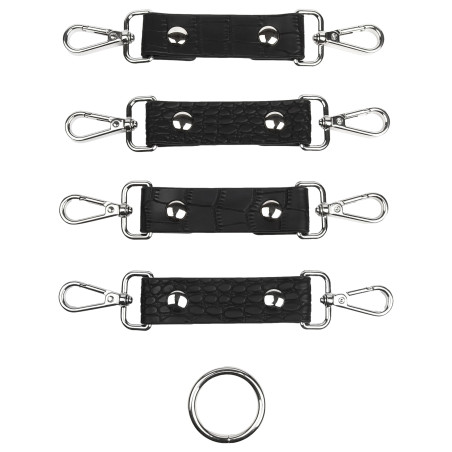 Connecteur de Menottes Motif Croco FEROS Noir par Avanza