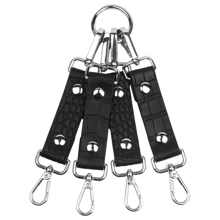 Connecteur de Menottes Motif Croco FEROS Noir par Avanza