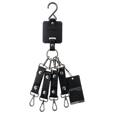 Connecteur de Menottes Motif Croco FEROS Noir par Avanza