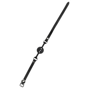 Bâillon-boule Motif Croco FEROS Noir de Avanza